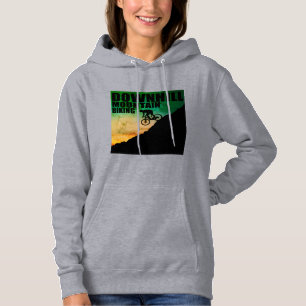 Biking van bergen naar beneden hoodie