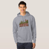 Biking van bergen naar beneden hoodie (Voorkant volledig)