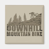 Biking van bergen naar beneden magneet (Voorkant)