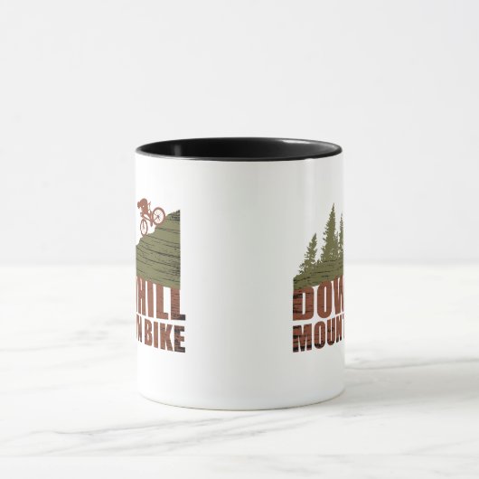 Biking van bergen naar beneden mok (Midden)