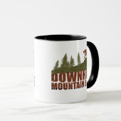 Biking van bergen naar beneden mok (Voorkant rechts)