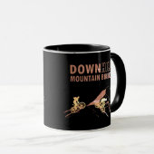 Biking van bergen naar beneden mok (Voorkant rechts)