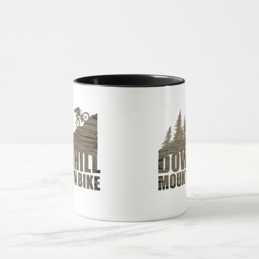 Biking van bergen naar beneden mok (Midden)