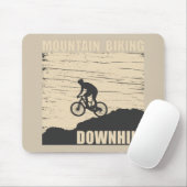 Biking van bergen naar beneden muismat (Met muis)