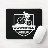 Biking van bergen naar beneden muismat (Met muis)