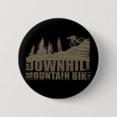 Biking van bergen naar beneden ronde button 5,7 cm (Voorkant)