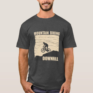 Biking van bergen naar beneden t-shirt