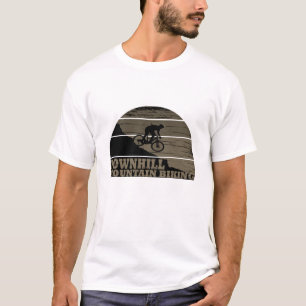 Biking van bergen naar beneden t-shirt