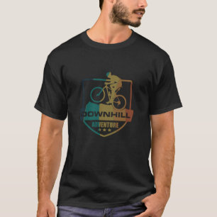 Biking van bergen naar beneden t-shirt