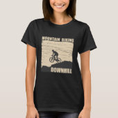 Biking van bergen naar beneden t-shirt (Voorkant)