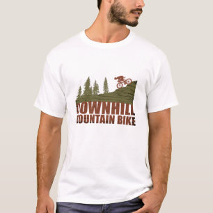 Biking van bergen naar beneden t-shirt