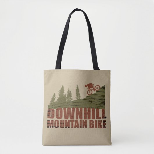 Biking van bergen naar beneden tote bag (Voorkant)