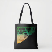 Biking van bergen naar beneden tote bag (Voorkant)