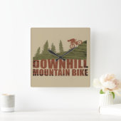 Biking van bergen naar beneden vierkante klok (Huis)