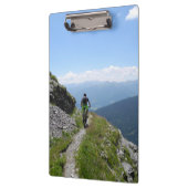 Biking van bergen op het platteland klembord (Links)