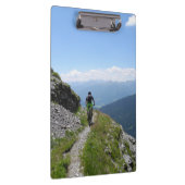 Biking van bergen op het platteland klembord (Rechts)