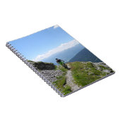 Biking van bergen op het platteland notitieboek (Rechterzijde)