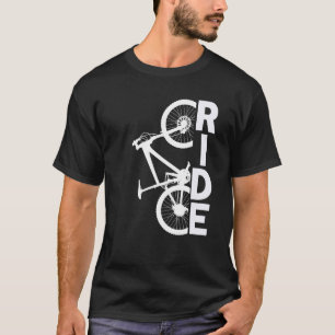 Biking van bergen voor mannen - Verticale grafisch T-shirt