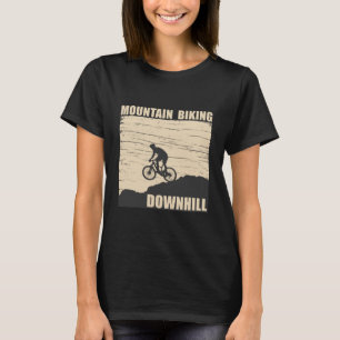 Biking van de bergafwaarts t-shirt