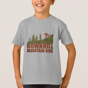Biking van de bergafwaarts t-shirt