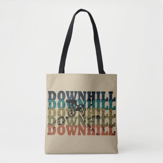 Biking van de bergafwaarts tote bag (Voorkant)