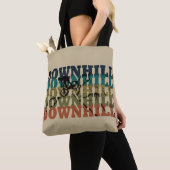 Biking van de bergafwaarts tote bag (Dichtbij)