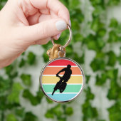 Biking van de bergen op de sleutelhanger van de re (Hand)