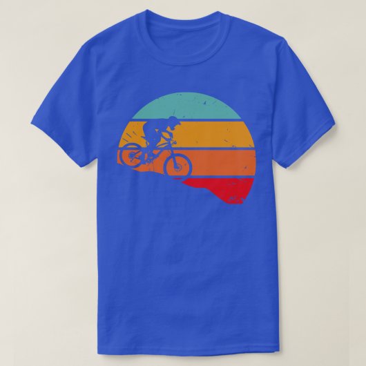 Biking van de bergheuvel in Retro T-shirt (Design voorkant)