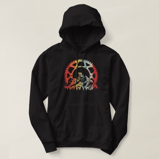 Biking van mountainbiken -  MTB - fietsenband Hoodie (Design voorkant)
