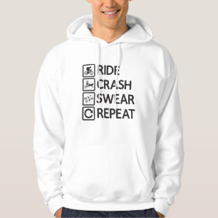 Biking van mountainbiker Herhaling van MTB-cadeau Hoodie