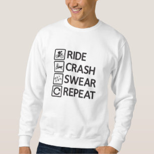 Biking van mountainbiker Herhaling van MTB-cadeau Trui