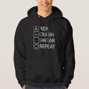 Biking van mountainbikes Herhaal dalende MTB Gift Hoodie