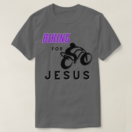 Biking voor Jezus T-shirt (Design voorkant)