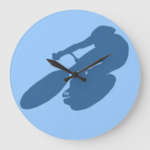 BIKING WALL CLOCK - DESIGNER CLOCKS - SPORTGIFTEN GROTE KLOK