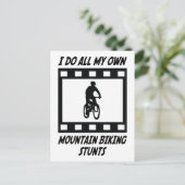 Bikingstanten van bergen briefkaart (Staand voorkant)