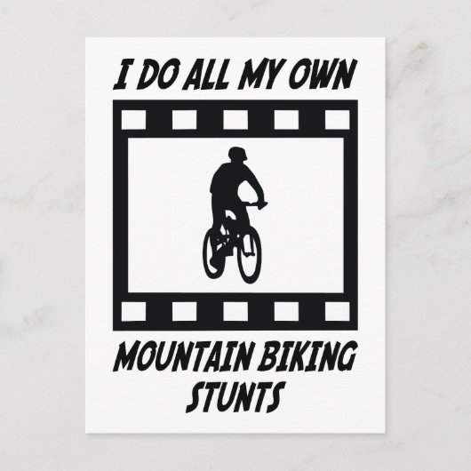 Bikingstanten van bergen briefkaart (Voorkant)