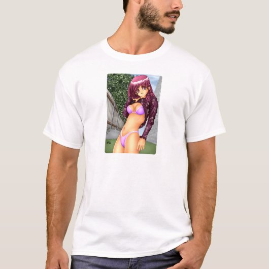 Bikini Anime Girl T-shirt (Voorkant)