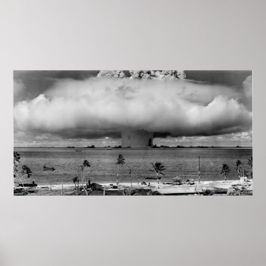 Bikini Atoll B/W Poster (Voorkant)