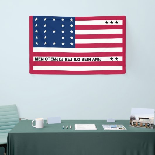 Bikini Atoll flag Banner (Beurs)