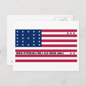 Bikini Atoll Flag Briefkaart (Voorkant / Achterkant)