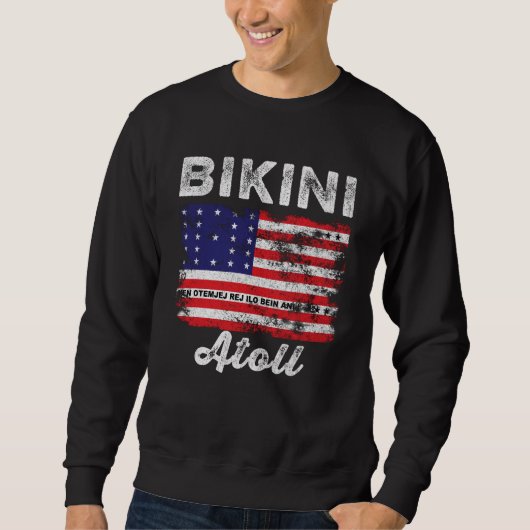 Bikini Atoll Flag Distress Bikini Flag Trui (Voorkant)