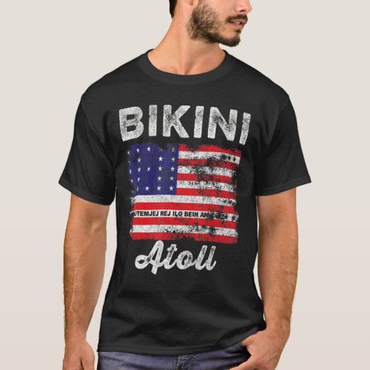 Bikini Atoll Vlag Noodlijdende Mannen Vrouwen Kind T-shirt (Voorkant)
