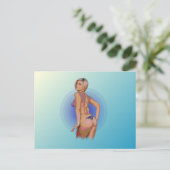 BIKINI BABE. BRIEFKAART (Staand voorkant)