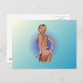 BIKINI BABE. BRIEFKAART (Voorkant / Achterkant)