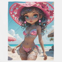 Bikini Babe Fleece Deken