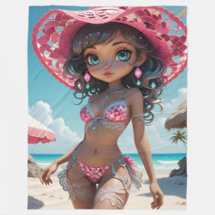Bikini Babe Fleece Deken