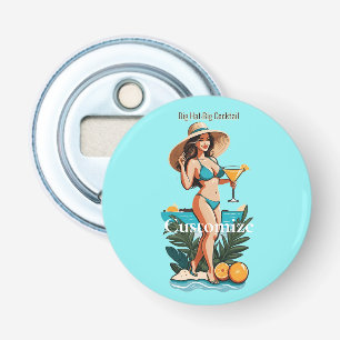 Bikini Babe Groot Pet- Grote Cocktail Thunder_Cove Button Flesopener