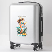 Bikini Babe Groot Pet- Grote Cocktail Thunder_Cove Sticker (Koffer)