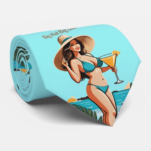 Bikini Babe Groot Pet- Grote Cocktail Thunder_Cove Stropdas (Opgerold)