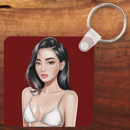 Bikini Babe Sleutelhanger (Achterkant)